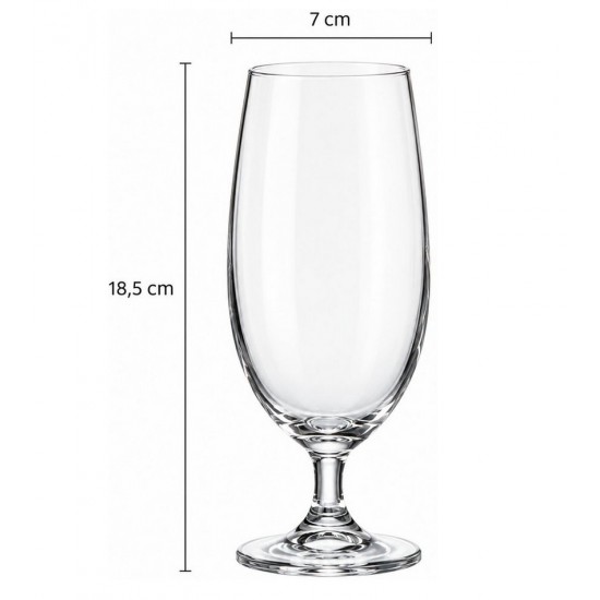 Jogo 6 Taças Para Cerveja 380ml Cristal Ecológico Bohemia
